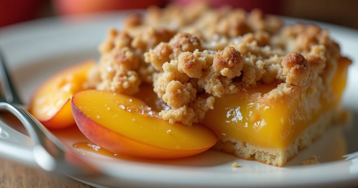 What is the Difference Between a Peach Crumble and a Peach Crisp?