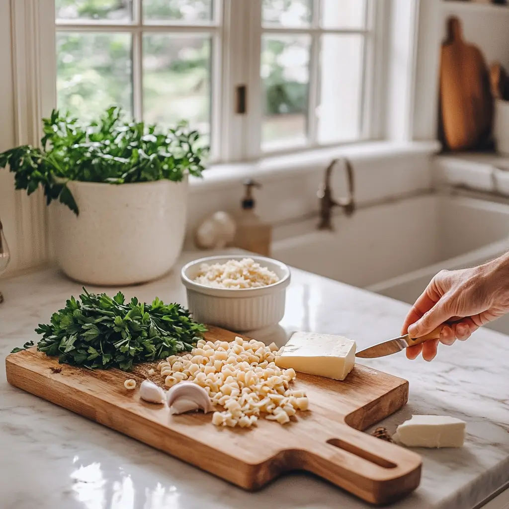 Close-up of pastina soup, showing tiny pasta, golden broth, and fresh parsley, perfect for a comforting meal.
