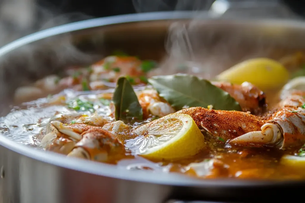 What are the ingredients in crab boil liquid?