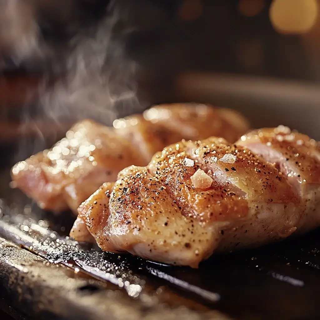 Step-by-step smoking chicken process with seasoning, smoking on a smoker, and a tender finished product ready for carving.