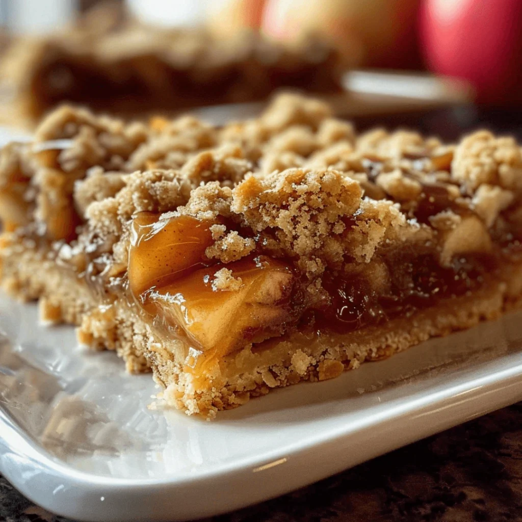 Easy Salted Caramel Apple Bars | Best Fall Dessert Recipe You’ll Love 1 Easy Salted Caramel Apple Bars with buttery crumble and caramel drizzle