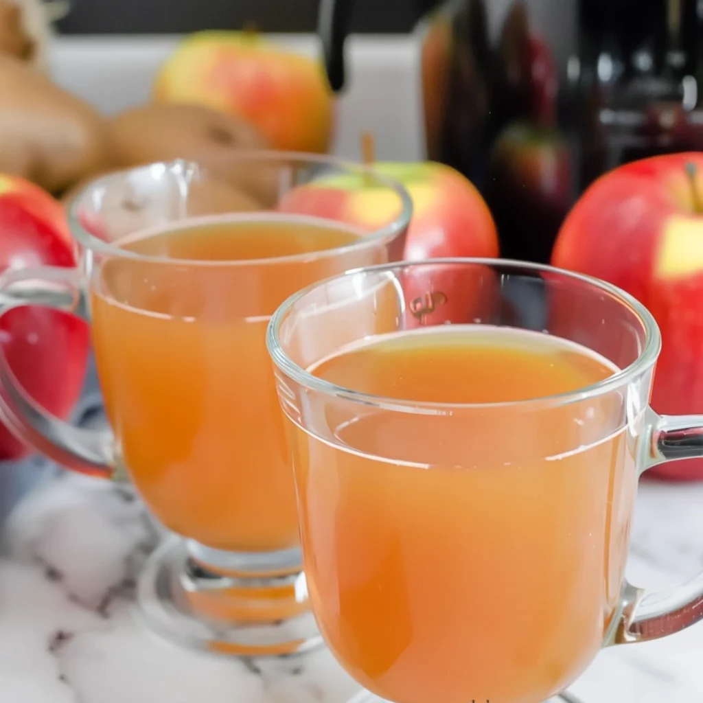 The Best Crockpot Apple Cider | Easy Cozy Fall Drink Recipe for Parties & Home 1 Warm crockpot apple cider with cinnamon sticks and orange slices