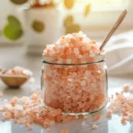 How to Use Japanese Pink Salt Recipe for Healthy Weight Loss 5 Japanese pink salt recipe in a glass jar with minerals