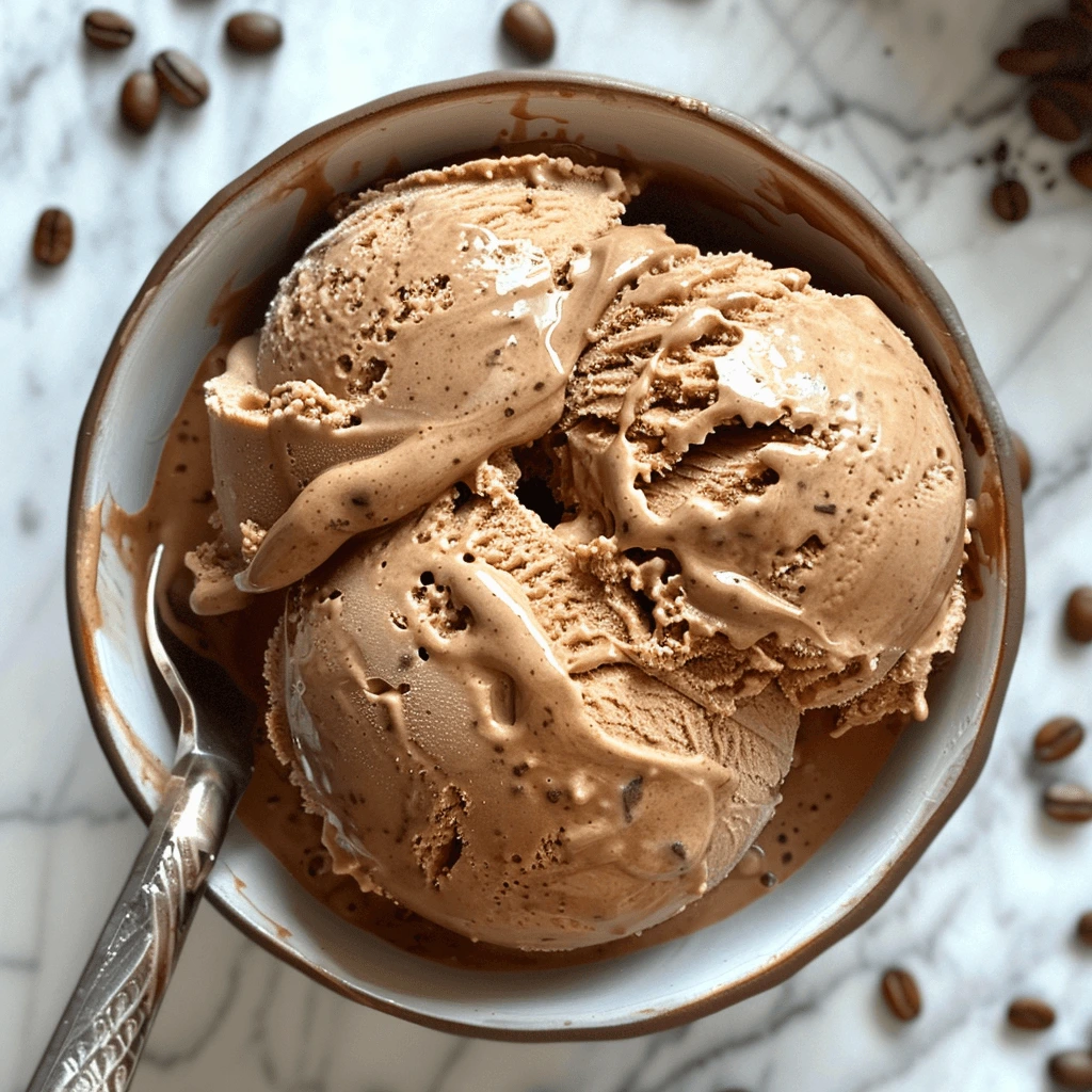 Ninja Creami Coffee Ice Cream: How to Make It Creamy & Delicious 6 ninja creami coffee ice cream in a bowl