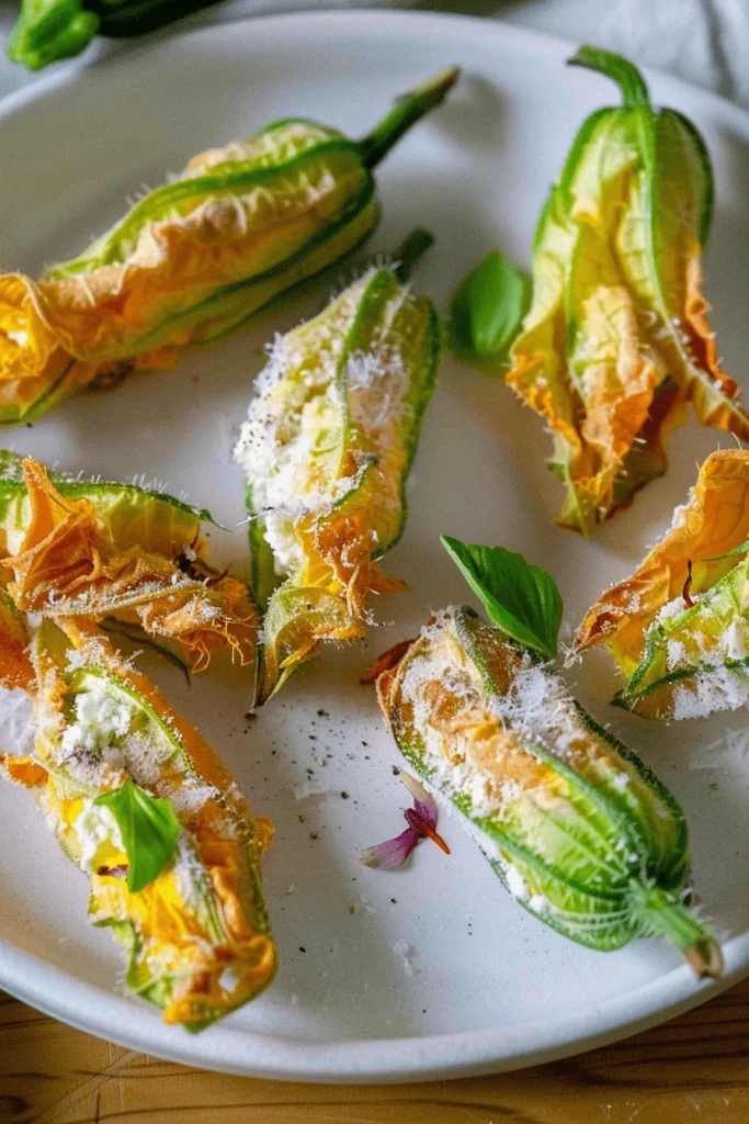 Flower of Zucchini: Recipes, Benefits, and Cooking Tips You’ll Love 7 Stuffed zucchini flowers with ricotta