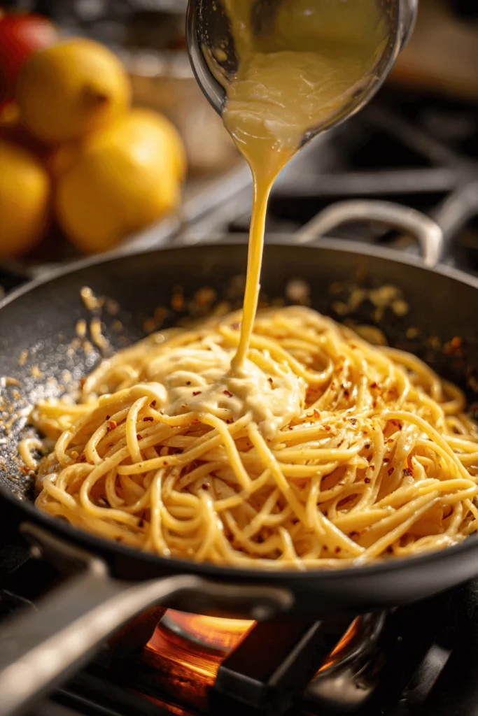 cooking lemon ricotta pasta sauce