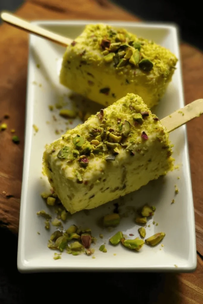 Pistachio recipes Indian desserts kulfi and halwa