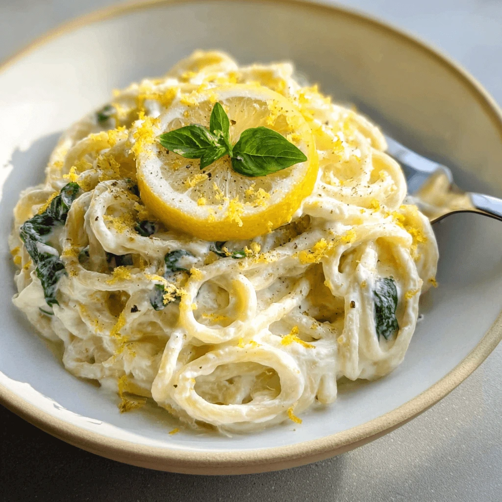 lemon ricotta pasta with fresh herbs