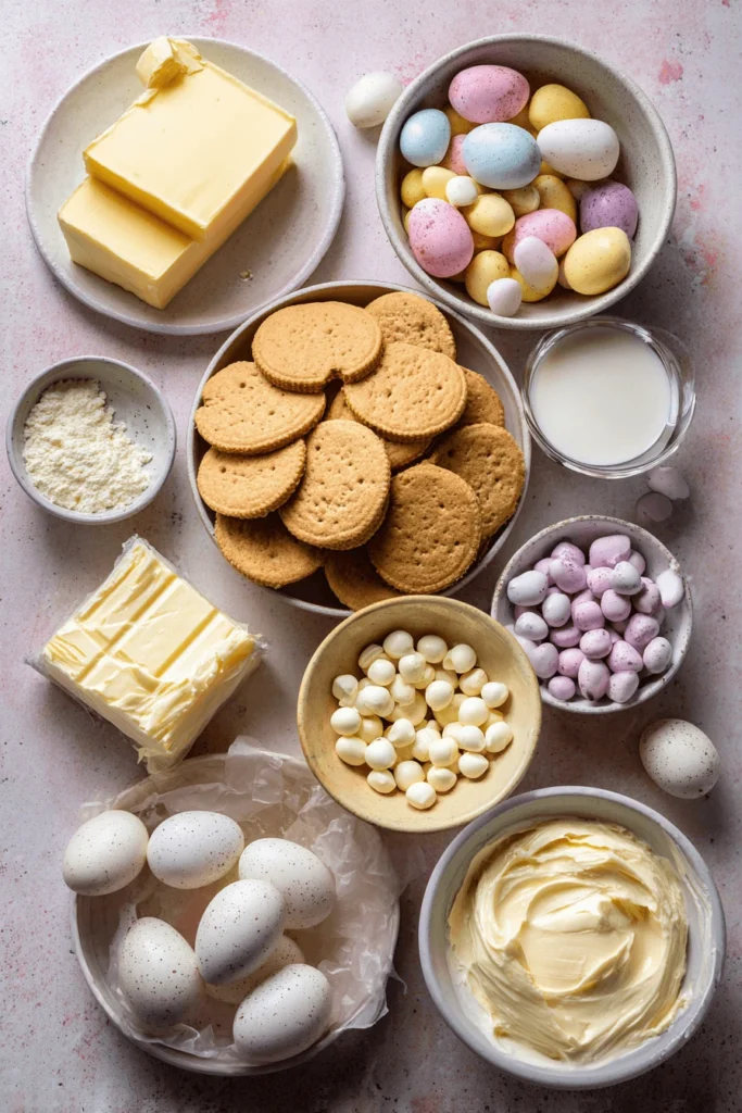 mini egg cheesecake ingredients