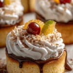 Mini Tres Leches – A Bite-Sized Twist on the Classic Cake 5 Decorated mini tres leches cakes with whipped cream and berries