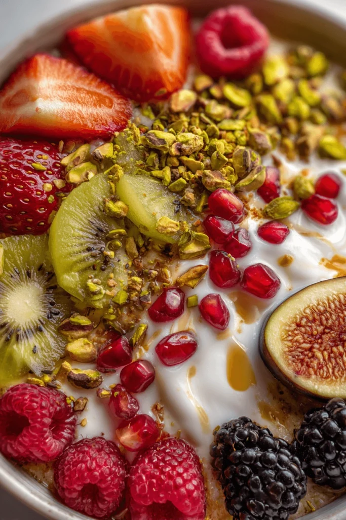 pistachio everything breakfast bowl