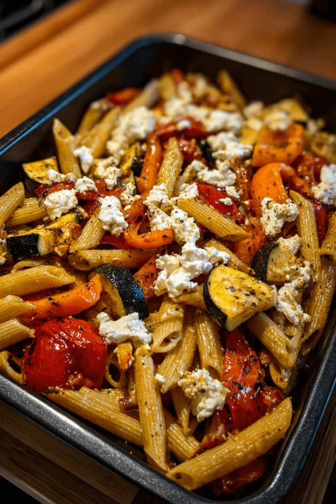 healthy feta pasta remix