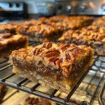 Gooey pecan pie bars with buttery crust and golden toasted pecans