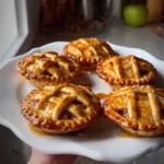 Cozy mini apple pies fresh out of the oven in a muffin tin