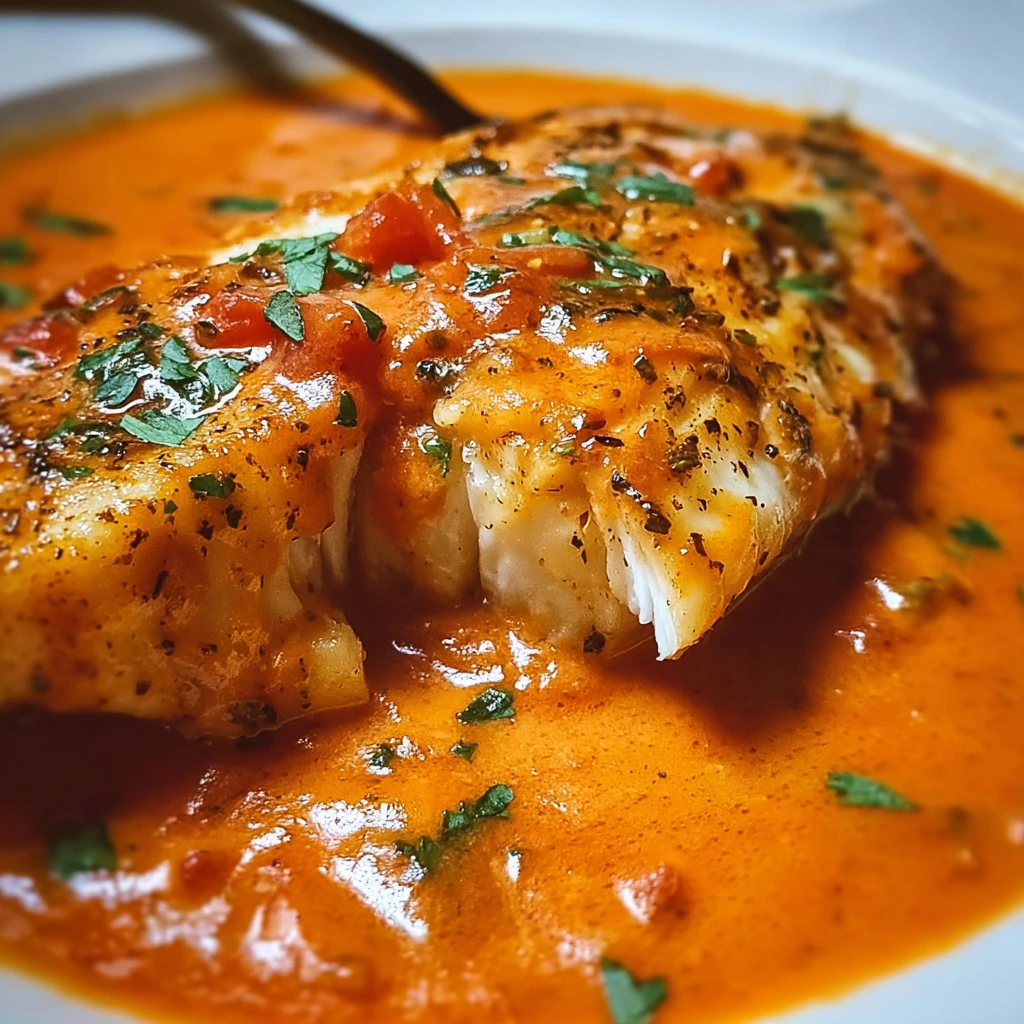 Quick Roasted Tilapia with Red Pepper Sauce – Easy Seafood Dinner Ideas 3 Raw tilapia fillets seasoned and ready for roasting