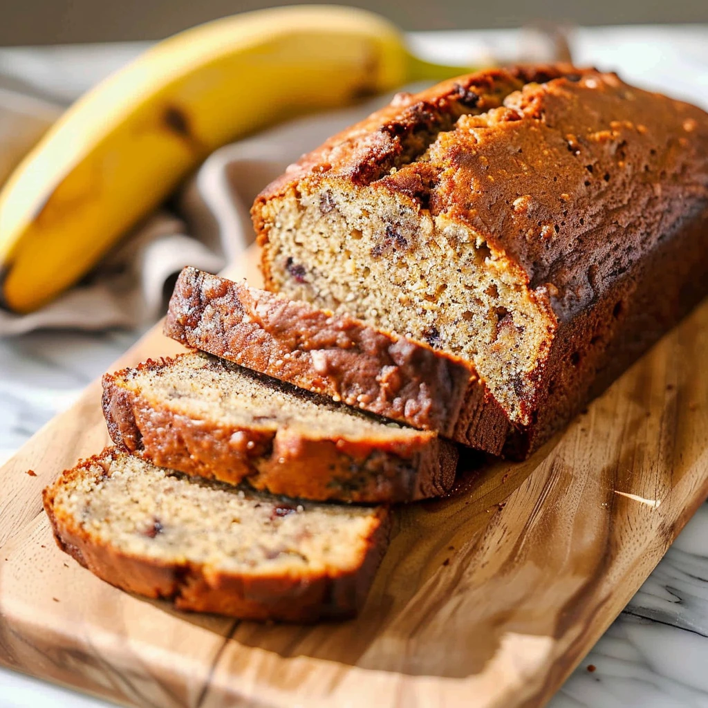 Best banana bread recipe freshly baked loaf