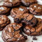 Best Fudgy Chocolate Brownie Cookies with soft, chewy centers