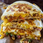 Breakfast Quesadillas: The Ultimate Guide to Easy, Flavorful Morning Meals 8 Breakfast quesadillas with melted cheddar cheese and sautéed peppers