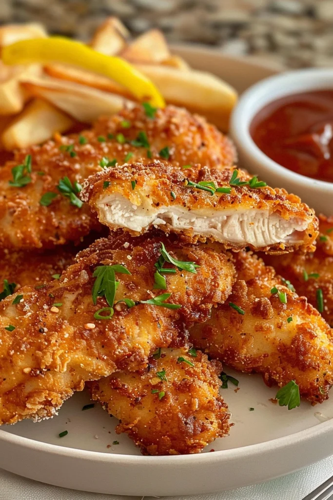 Different flavor variations of crack chicken tenders