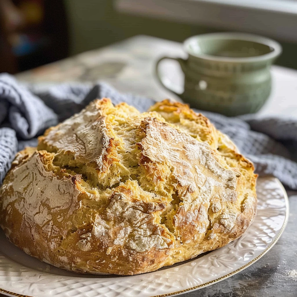 traditional irish soda bread loaf