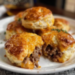 Cheesy Beef Biscuit Bombs