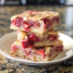 Strawberry Lemon Blondies