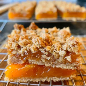 Apricot Oatmeal Crumble Bars