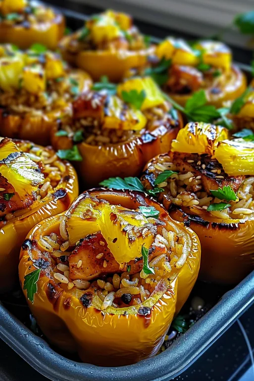 Teriyaki Pineapple Chicken and Rice Stuffed Peppers 5 image 8